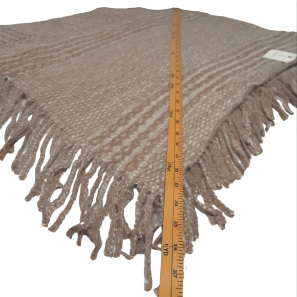 Poncho Sweater With Fringe - Picture 10 of 11